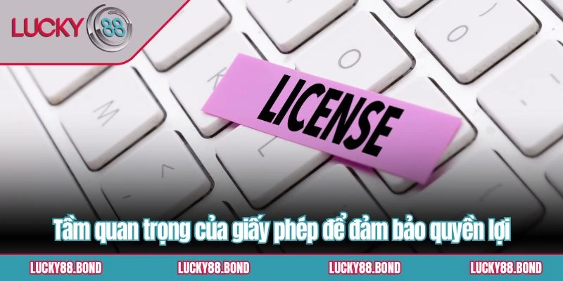 Tầm quan trọng của giấy phép để đảm bảo quyền lợi